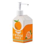 Ceramic Orange Juice Bottle Soap Dispenser