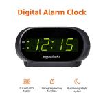 Compact Digital Alarm Clock with LED Display