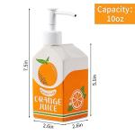 Ceramic Orange Juice Bottle Soap Dispenser