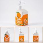Ceramic Orange Juice Bottle Soap Dispenser