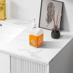 Ceramic Orange Juice Bottle Soap Dispenser