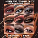 18-Color Matte & Shimmer Eyeshadow Palette