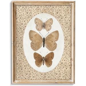 Vintage Butterfly Canvas Wall Art for Home Decor