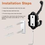 Black Vintage Coat Hooks - Set of 2