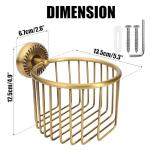 Vintage Bronze Wall Mounted Toilet Paper Holder