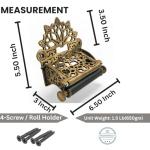 Vintage Brass Victorian Toilet Paper Holder