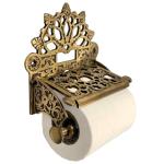 Vintage Brass Victorian Toilet Paper Holder