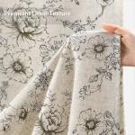 Vintage Floral Shower Curtain for Farmhouse Bathroom