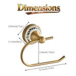 Antique Brass Wall-Mounted Toilet Paper Holder