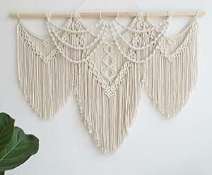 Large Boho Macrame Wall Hanging Decor