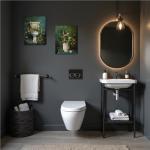 Set of 3 Vintage Floral Bathroom Wall Art