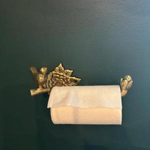Brass Bird Antique Toilet Paper Holder