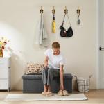 Vintage Gold Coat Hooks – Set of 4