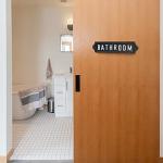 Cute Cast Iron Bathroom Signs for Home Decor