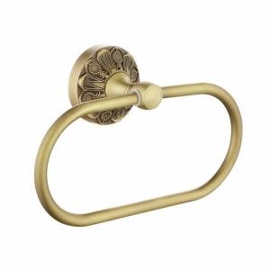 Vintage Gold Oval Towel Ring for Bathroom