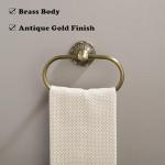 Vintage Gold Oval Towel Ring for Bathroom