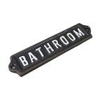 Cute Cast Iron Bathroom Signs for Home Decor