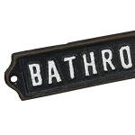 Cute Cast Iron Bathroom Signs for Home Decor