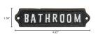 Cute Cast Iron Bathroom Signs for Home Decor