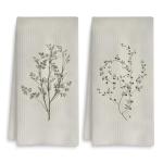 Vintage Floral Kitchen Towels Set of 2