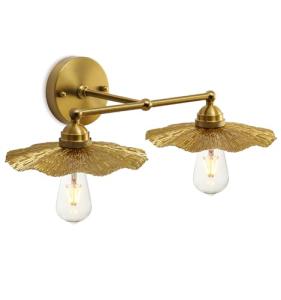 Vintage Double Head Metal Wall Light Fixture