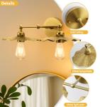 Vintage Double Head Metal Wall Light Fixture