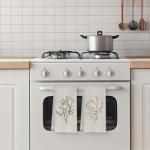 Vintage Floral Kitchen Towels Set of 2