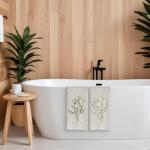 Vintage Floral Kitchen Towels Set of 2