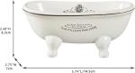 Mini Vintage Ceramic Clawfoot Bathtub Soap Dish