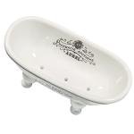 Mini Vintage Ceramic Clawfoot Bathtub Soap Dish