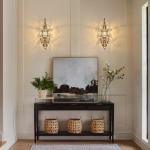 Gold Crystal Vintage Wall Sconces - Set of 2