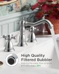 Polished Chrome Vintage 3-Hole Bathroom Faucet