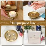 Brass Pedestal Tray with Eagle Claw Feet