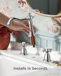 Polished Chrome Vintage 3-Hole Bathroom Faucet