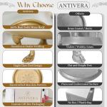 Brass Pedestal Tray with Eagle Claw Feet