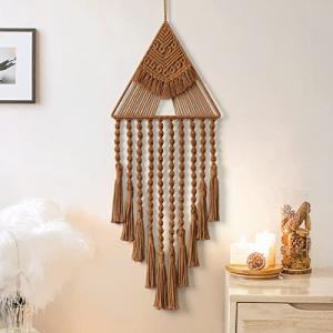 Boho Macrame Triangle Dream Catcher Wall Decor