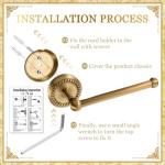 Antique Brass Gold Bathroom Accessories Set