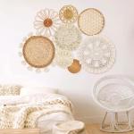 Boho Wall Basket Decor Set of 8