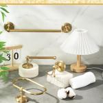 Antique Brass Gold Bathroom Accessories Set