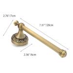 Vintage Brass Wall-Mount Toilet Paper Holder