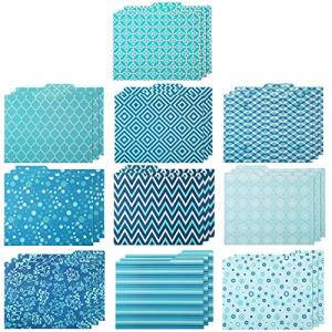 30-Piece Colorful Decorative File Folders Set