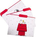 Snoopy File Folder Set with Gold Foil