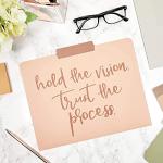 Cute Earth Tone File Folders with Inspirational Sayings