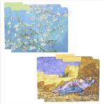 Colorful Van Gogh Floral File Folders - 12 Pack