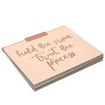 Cute Earth Tone File Folders with Inspirational Sayings