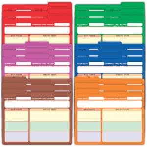 60 Pack Assorted Project File Folders