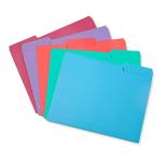 100 Pack Colorful Letter Size File Folders