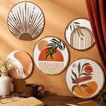 Bohemian Wooden Wall Art Set of 5