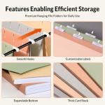 Pastel Hanging File Folders - 25 Count