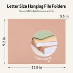Pastel Hanging File Folders - 25 Count